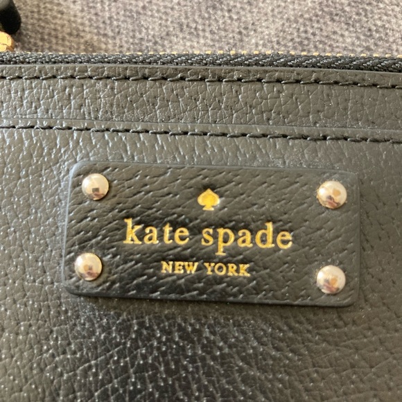 Like New Kate Spade Black Zipper Mini-wallet. - Picture 2 of 6